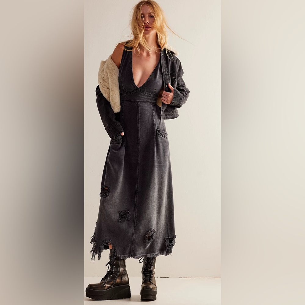(Brand New Free People dress)We The Free Wonderland Maxi Dress
